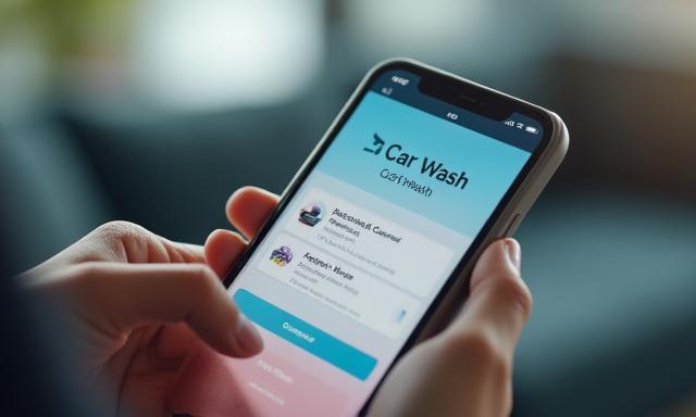 Ein Smartphone zeigt eine Online-Buchungsoberfläche.